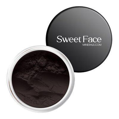 (5Gms) Matte Black Eyeshadow Powder by SweetFace Minerals, Waterproof Makeup