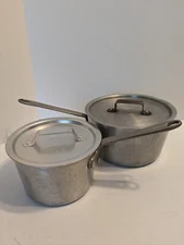 SET Vintage Dura-Ware Aluminum Stock Pots w/ LIDS Vintage USA 
