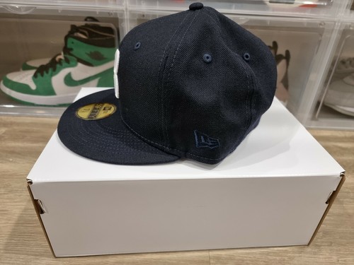 Size 7 3/8 - Better "B" New Era 59Fifty Fitted Cap / Hat - Navy/White.  BC520368 - Bild 5 von 7
