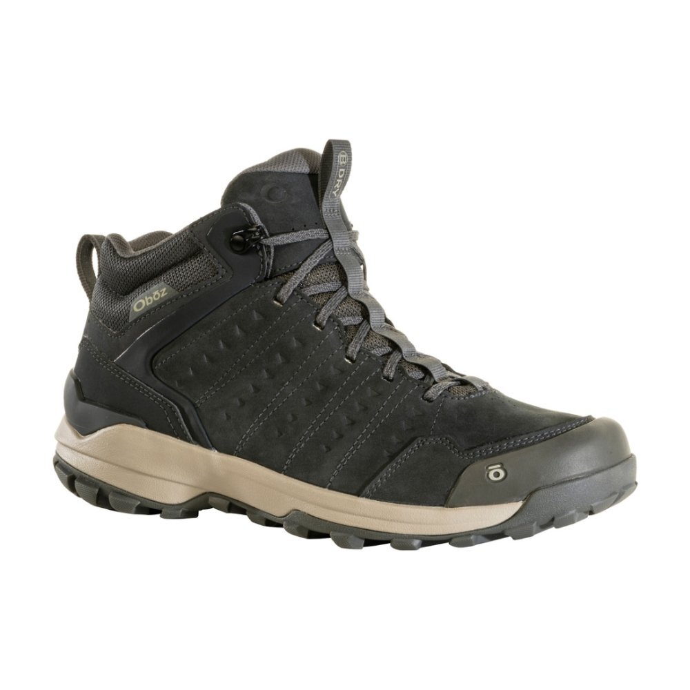Oboz Men's Sypes Mid Leather Waterproof Hiking Boot Lava Rock NWB eBay