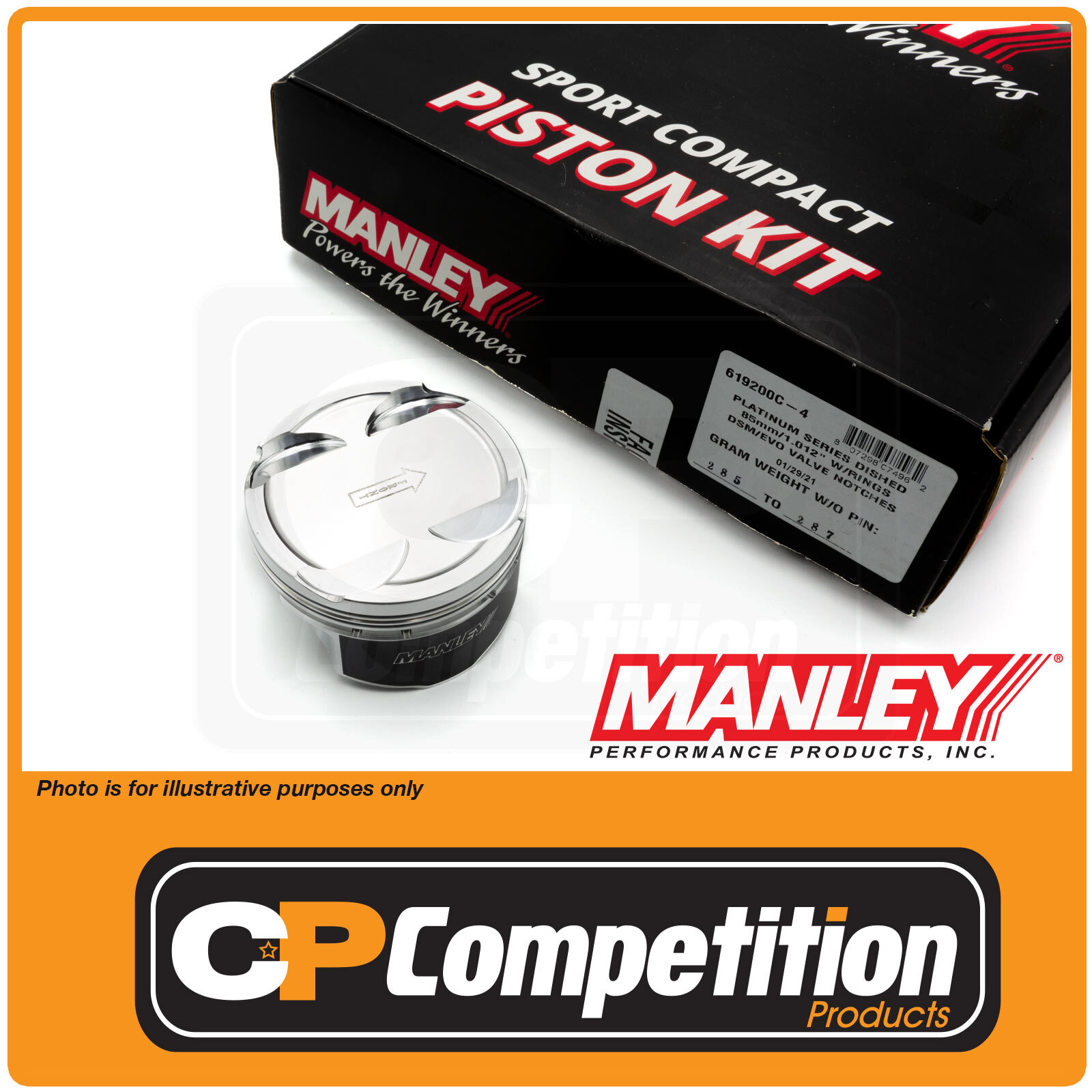 PAI EPA-8076 MACK 215SB228 PISTON KIT (E6) (4.875 BORE) (4 RING