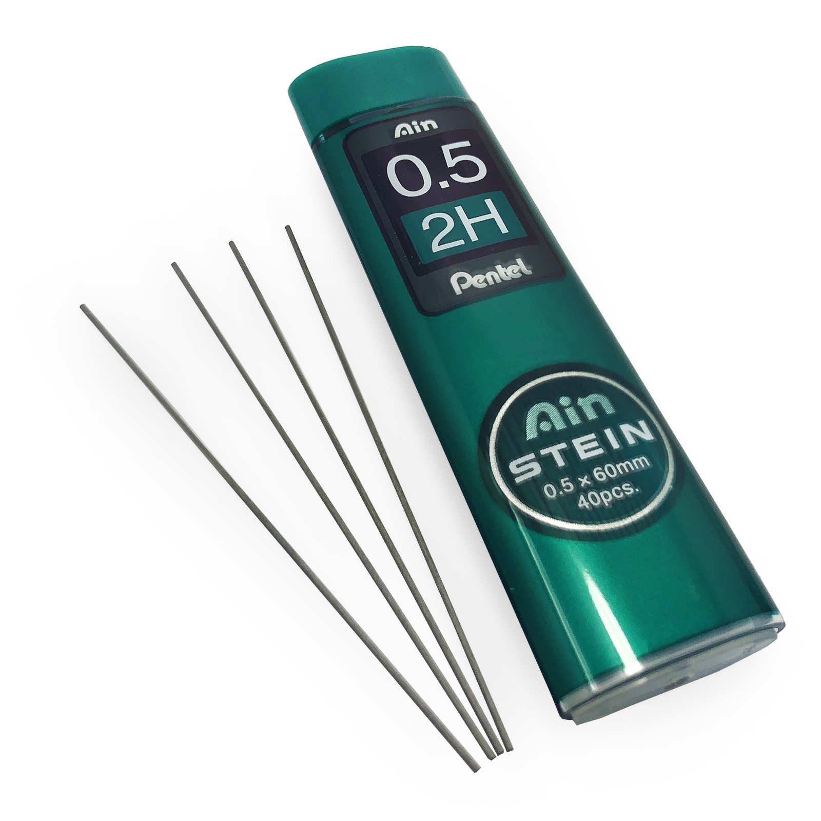 Pentel Ain Stein Mechanical Pencil Lead Refills - 0.7mm 2B Hardness, 1 Tube (Strong & Smooth Ceramic Formula)-725181