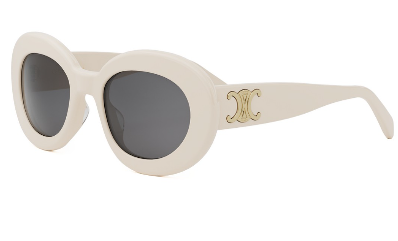 Brand New CELINE Sunglasses CL 40312U TRIOMPHE 25A Ivory White