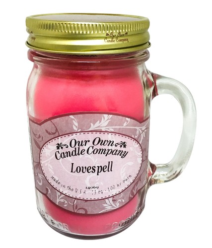 Lovespell Scented Candle in 13 oz Mason Jar by Our Own Candle Company
