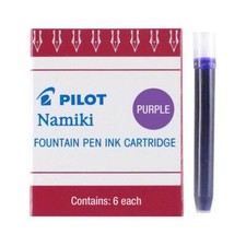 Pilot Fountain Pen Ink Cartridge Namiki IC50 Purple, 6 Cartridges PL69004FPR-PUR