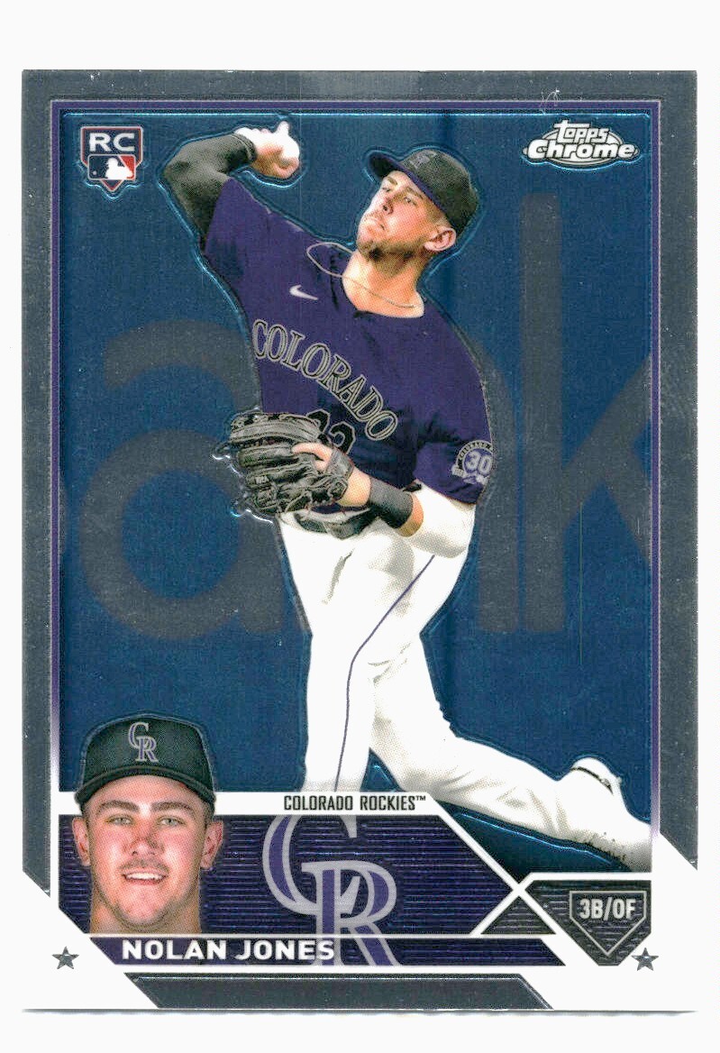 2023 Topps Chrome Nolan Jones #43 RC Colorado Rockies