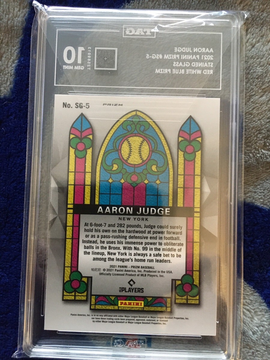 2021 Panini Prizm - Stained Glass Aaron Judge #SG-5 Red