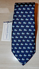 VINEYARD VINES CUSTOM COLLECTIONS ISI 20 NAVY MULTI NOVELTY SILK TIE NWT