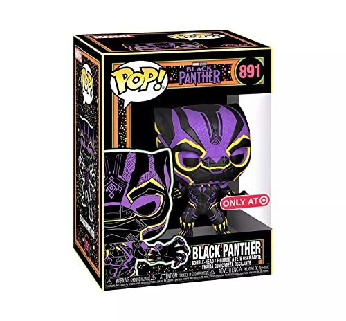 Figura y Camiseta Funko Pantera Negra Marvel Para Hombre M Negra Marvel Black Light Series - Imagen 2 de 4