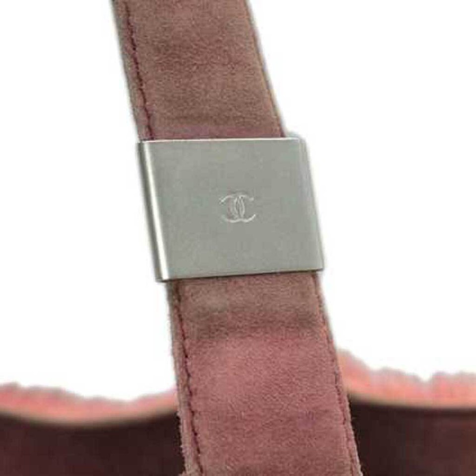 Chanel Rabbit Fur Tote Bag Wine Used eBay