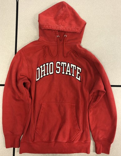 Red Ohio State Pullover Hoodie Steve 