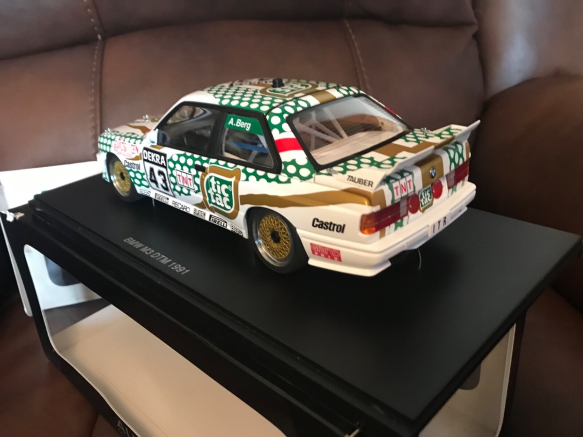 AUTOART 1/18 BMW M3 E30 DTM 1991 TIC TAC A.BERG #43 89147 | eBay