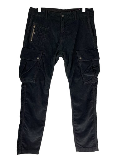 Diesel Men's Black Leather Patchwork Pants - Sz. 32 | eBay