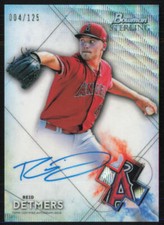 Reid Detmers 2021 Bowman Sterling Prospect Autos Wave Refractor #BSPA-RD SN,AU