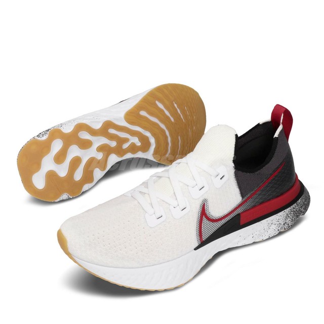 all white nike react flyknit