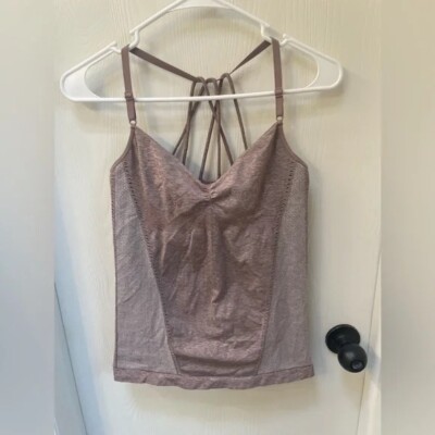 Athleta strap sports top yoga top active wear women size M