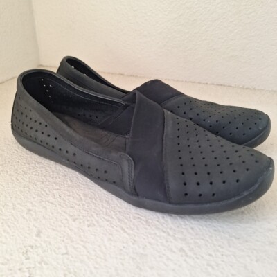 Abeo Lite Shoe Women Lately Black Flat Slip on Comfort Pro