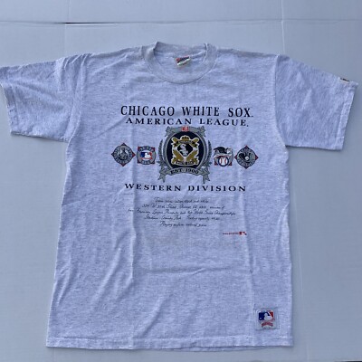 VTG Chicago White / Gray Sox 1991 Nutmeg Western Division Shirt USA Men XL 90s