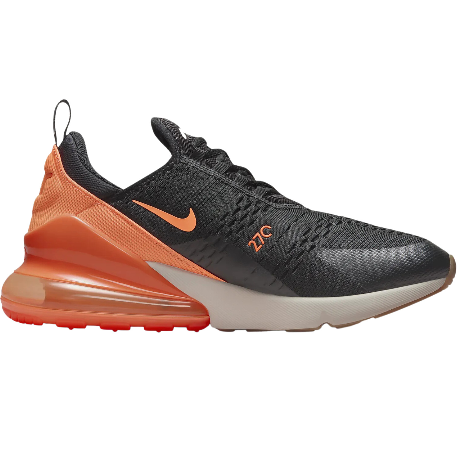 НОВЫЕ мужские кроссовки Nike AIR MAX 270 Black Crimson Phantom Total оранжевого цвета, американские размеры 7-14