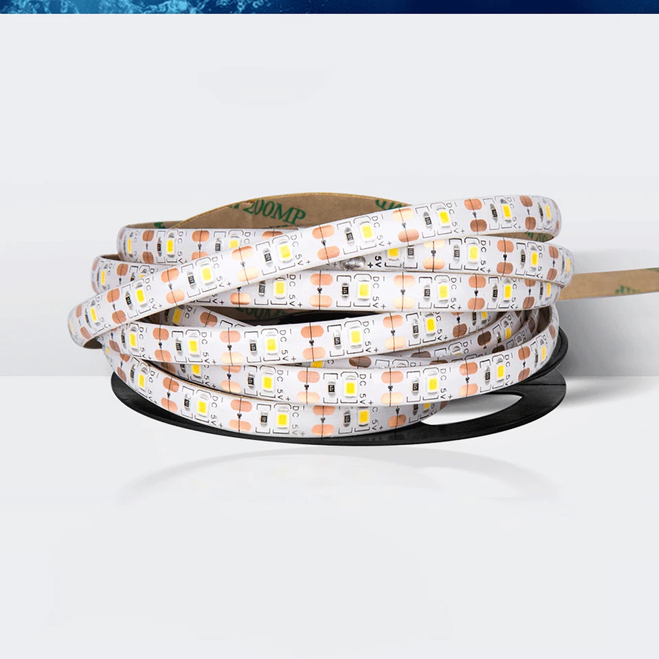 1/2/3/5M 5V USB LED Strip Light USB 2835 Waterproof Cabinet Kitchen TV Lighting - Image 3 of 4