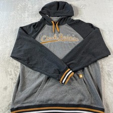 Cinch Hoodie Men XL Gray Pocket Casual Outdoor Logo Cowboy Workwear Western