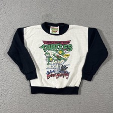 1990 TMNT VTG Teenage Mutant Ninja Turtles Sewer Surfing Crewneck Sweatshirt KID