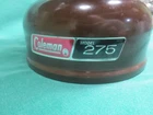 vtg Coleman Double Mantle Lantern Model 275 Brown Picket Fence Globe