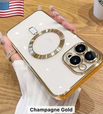 Champagne Gold Magnetic  Case for iPhone 16 P...