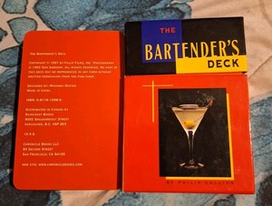 Vtg THE BARTENDER'S DECK Cocktail Guide Playing Cards 50 Cards FREE SHIPPING 