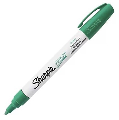 Brand New SHARPIE Water Based Green Medium Point Paint Markers