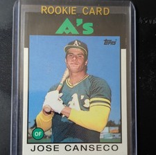 Topps Jose Canseco Rookie Iconic Card Reprints Oakland Athletics 1986 ICR-16