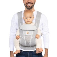 Ergobaby Omni Breeze Baby Carrier Mesh 4 Positions 7-45lbs Pearl Grey newborn