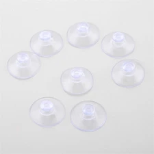 Transparent Suction Cup Sucker Fridge Wall Kitchen Bathroom Hook Hanger 100Pcs