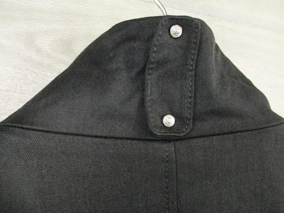 USED VERSACE MADE IN ITALY WOMEN'S WOOL BLEND STAND COLLAR COAT (M0229S) GOOD thumbnail 7