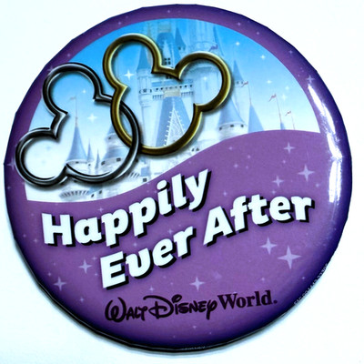 Walt Disney World Happily Ever After Pin Button 3'' Shipping Discounts WDW - New