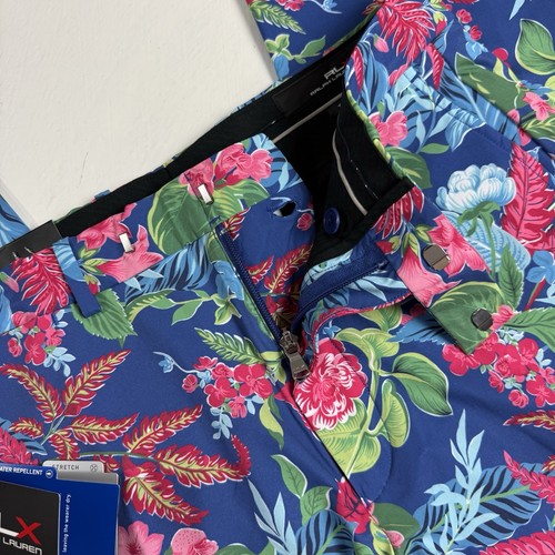 RLX Ralph Lauren Golf Tailored Fit Dress Pants Men 32 x 32 Multicolor Floral New - Picture 8 of 12