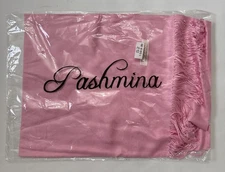 Authentic, Pashmina, Scarf, Pink, 70% Pashmina 30% Silk