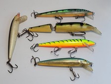 5 Lot Mixed Rapalas, Countdown, Floater, Scat...