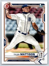 2021 Bowman Draft Tyler Mattison BD-58 Detroit Tigers