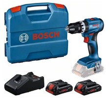 Trapano Avvitatore con Percussione a Batteria Bosch GSB 18V-45 con 2 Batterie Pr