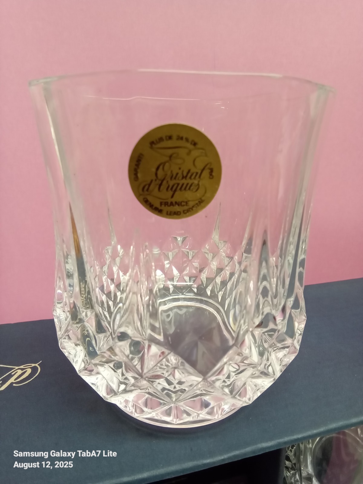 Longchamp Cristal D'Arques Vintage Double Old Fashioned 10 oz Set of 4 New