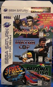 3 Game Set Virtua Fighter 2 Virtua Cop Dayton USA - Sega SATURN - CIB