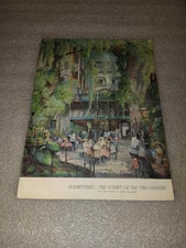 The Court of Two Sisters Restaurant Dining Menu  1960's New Orleans Vintage