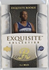 2005-06 Upper Deck Exquisite Collection Rookie Gold 21/25 CJ Miles #73 e1e