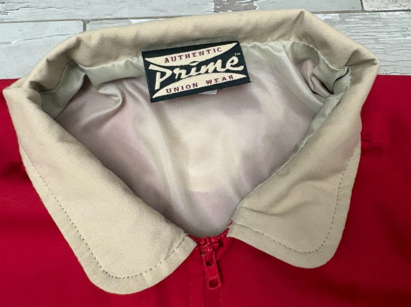 VTG 90s Saturn Auto UAW 3 Million & Counting Prime Union Jacket Red Sz L Bomber - product detail image 11