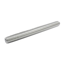 Quickun 304 Stainless Steel Fully Thread Rod, M6-1.0 M6-1.0, Silver