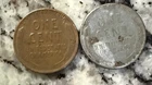 1943 Lincoln Steel Cent ~ 1944 D Lincoln Wheat ~ No Mint Mark WW2 Coins