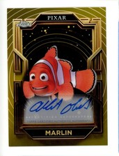 2025 TOPPS CHROME PIXAR AA-AB ALBERT BROOKS/MARLIN GILDED PIXAR AUTHENTIC AUTO