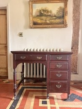 Antique Mahogany Small  Kneehole Desk