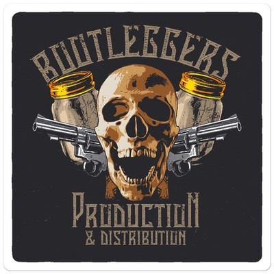 Bootlegger Moonshine - Vinyl Decal Sticker - Car Window Laptop - ebn9556